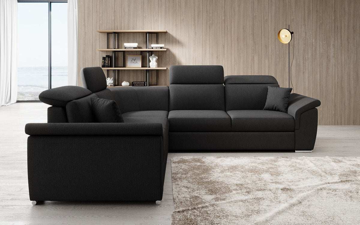 Designer Sofa Fernando mit Schlaffunktion und Stauraum - Luxusbetten24