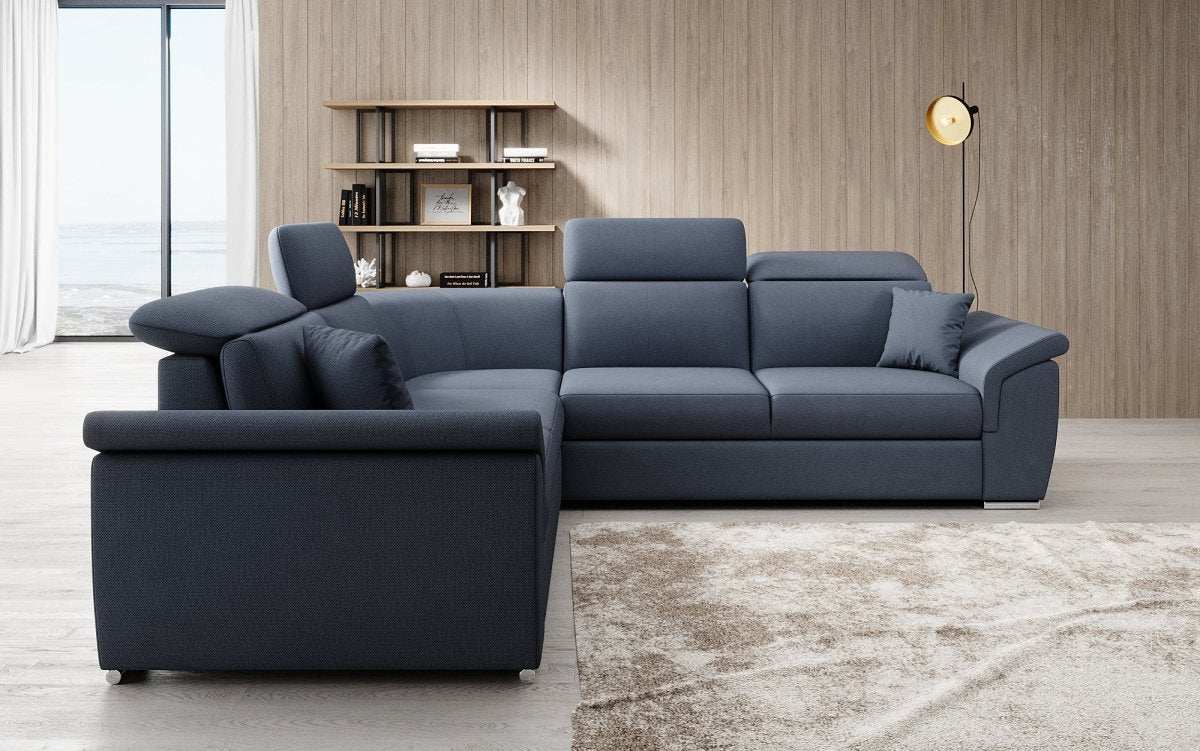 Designer Sofa Fernando mit Schlaffunktion und Stauraum - Luxusbetten24