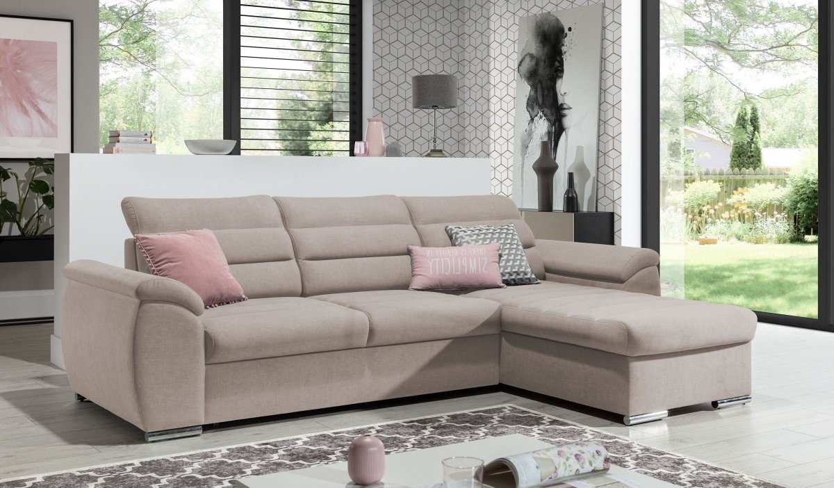 Designer Sofa Lima mit Schlaf- und Klappfunktion - Luxusbetten24