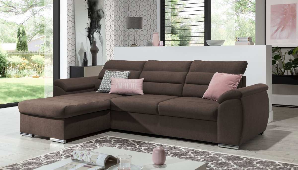 Designer Sofa Lima mit Schlaf- und Klappfunktion - Luxusbetten24