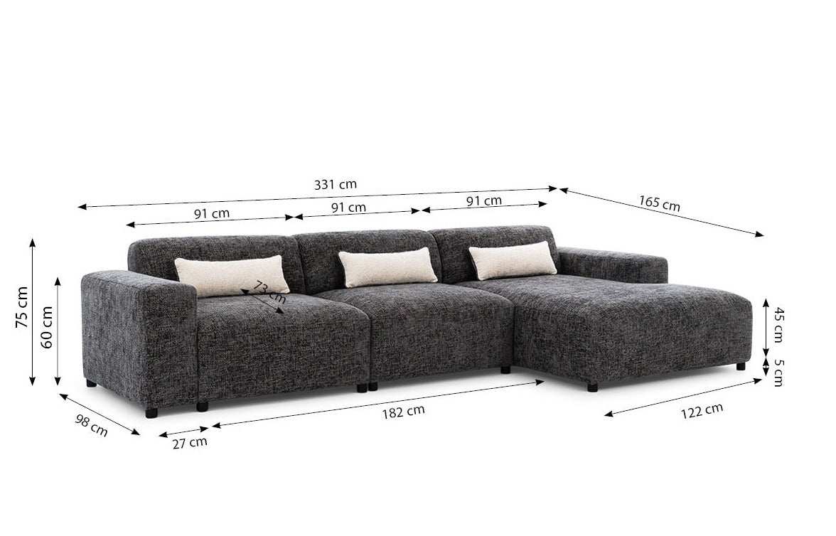 Designer Sofa Napoli Maxi - Luxusbetten24