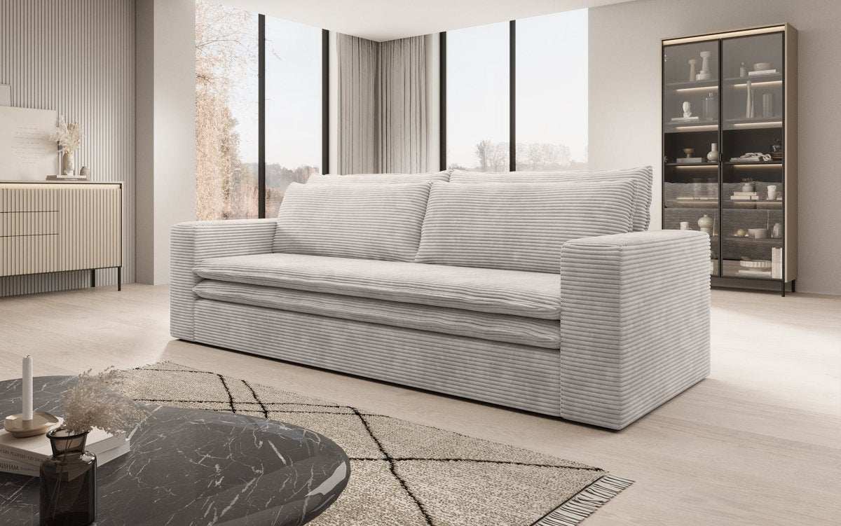 Designer Sofa Tilo mit Schlaf- und Klappfunktion - Luxusbetten24