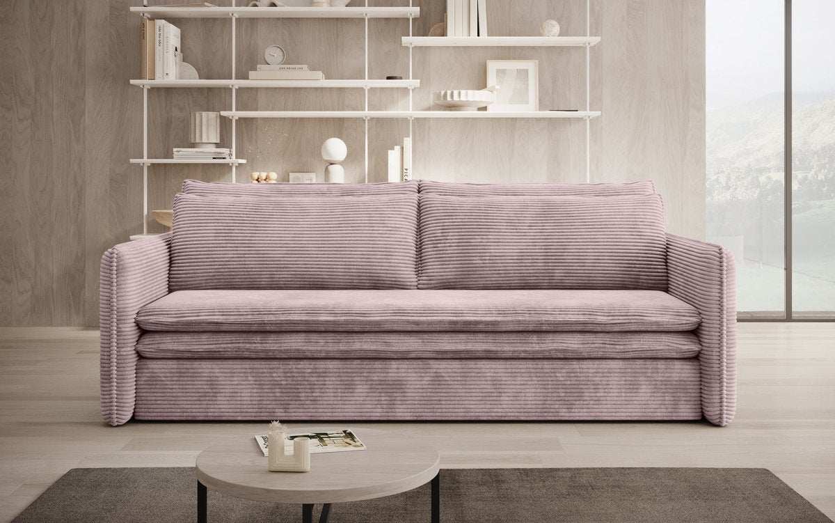 Designer Sofa Tilo Slim mit Schlaf- und Klappfunktion - Luxusbetten24