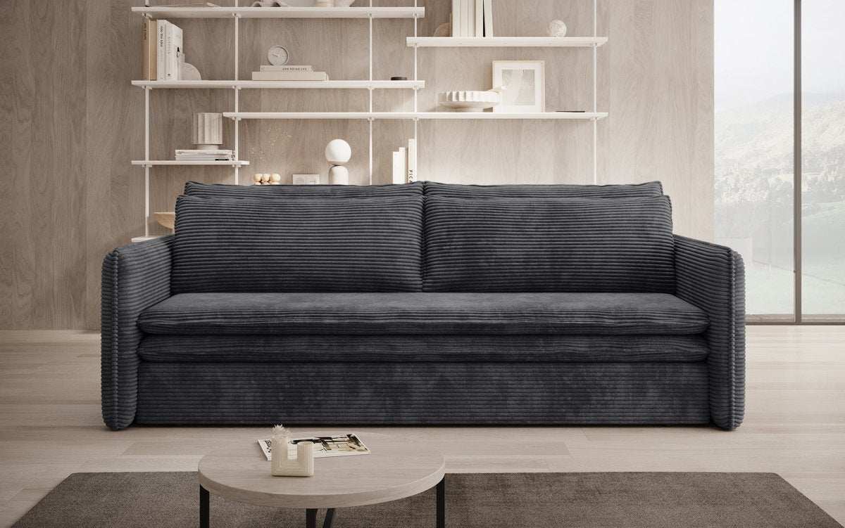 Designer Sofa Tilo Slim mit Schlaf- und Klappfunktion - Luxusbetten24