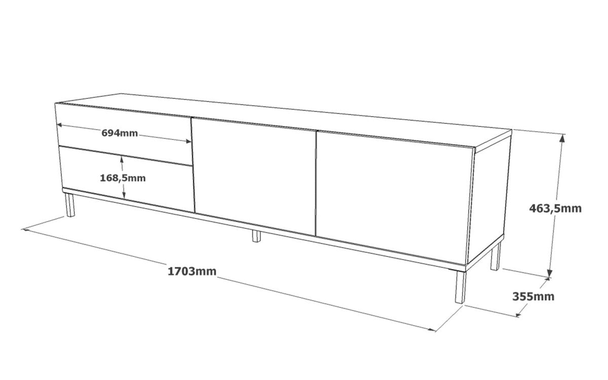 Designer TV Board Oria - Luxusbetten24